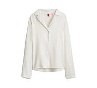 HUGO Top de pyjama en satin avec détails en strass - Style RHINESTONES LS-SHIRT, 50570400 Naturel S