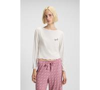 HUGO T-shirt de pyjama en jersey stretch avec logo artistique - Style CASUAL LS-SHIRT, 50556942 Blanc M