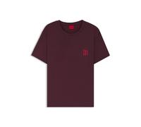 HUGO T-shirt de pyjama en jersey stretch avec logo artistique - Style CASUAL T-SHIRT, 50556981 Rouge sombre XS