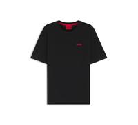 Hugo T-shirt de pyjama Austin – gaufré, logo brodé – Noir L