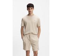 HUGO T-shirt de pyjama gaufré avec logo brodé - Style Austin T-Shirt, 50532011 Beige clair XXL