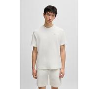 HUGO T-shirt de pyjama gaufré avec logo brodé - Style Austin T-Shirt, 50532011 Blanc XL