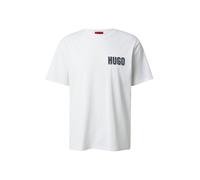 HUGO T-Shirt 'Derlyns' beige / rouge orangé / noir, Taille L