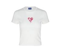 HUGO T-shirt 'Dever' beige / rose, Taille M