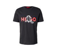 HUGO T-Shirt 'Deyladec' anthracite / rouge / noir / blanc, Taille S