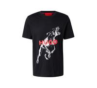 HUGO Hommes Deyladec T-Shirt Oversize en Coton à Motif Graphique Animal