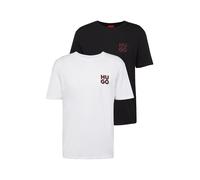 HUGO T-Shirt 'Dimento' rouge feu / noir / blanc, Taille M