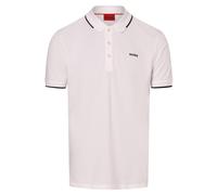 HUGO Polo Slim en coton stretch avec finitions contrastantes - Style Dinoso222, 50467344 Blanc XS