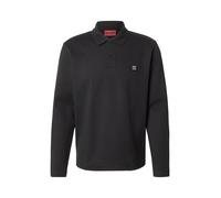 HUGO Polo en coton mélangé avec logo revisité - Style Dinote, 50553441 Noir M