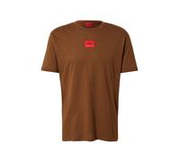 HUGO T-Shirt 'Diragolino212' caramel / rouge, Taille M