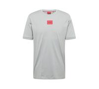 HUGO T-Shirt 'Diragolino212' gris clair / rouge / noir, Taille S