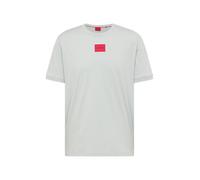 HUGO T-Shirt 'Diragolino212' gris clair / rouge / noir, Taille S