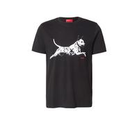 Hugo Dirunn 10258299 Short Sleeve T-shirt Noir L Homme