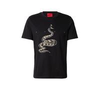 HUGO T-shirt en jersey de coton avec logo espacé - Style Discorb, 50557672 Noir XL