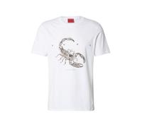 HUGO T-shirt en jersey de coton avec logo espacé - Style Discorb, 50557672 Blanc XL