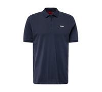 HUGO T-Shirt 'Donos' bleu marine / blanc, Taille M