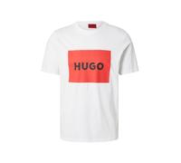 T-shirt HUGO Big Square Logo manche courte blanc rouge noir - XXL