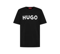 HUGO T-Shirt 'Dulivio' noir / blanc, Taille M