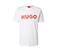 HUGO T-Shirt 'Dulivio' rouge / blanc, Taille XS