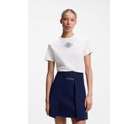 HUGO T-shirt en coton à logo brodé - Style Damacia_8, 50573353 Naturel M