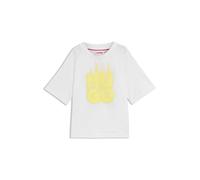 HUGO T-shirt en coton à logo flamme pour enfant - Style G00338/10P04A, G00338 Blanc 114