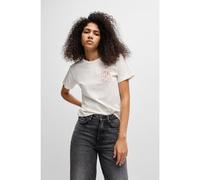 HUGO T-shirt en coton avec imprimé graphique saisonnier - Style Destrel_1, 50534246 Blanc M
