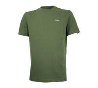 Hugo - T-shirt en coton avec logo contrasté et coupe regular - Homme - Tops - Vert - Taille: 2XL