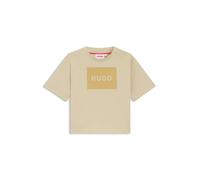 HUGO T-shirt en coton avec logo effet velours pour enfant - Style G00440/24906A, G00440 Beige 162