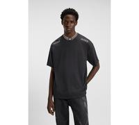 HUGO T-shirt en coton HUGO x RB avec bordure et logos - Style Dydall_RB, 50549604 Gris sombre M