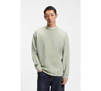 HUGO T-shirt en coton mélangé à la structure gaufrée - Style Nuwolo, 50534454 Chaux XL