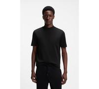 HUGO T-shirt Dimersom 50542968 slim coton stretch col mao Noir M