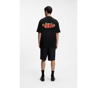 HUGO T-shirt en jersey de coton à imprimé graphique - Style Dartiee_IN, 50579074 Noir XS