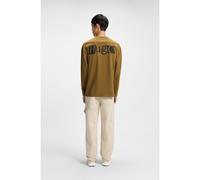 HUGO T-shirt en jersey de coton à logos imprimés en relief - Style Nilcrew, 50542821 Marron L