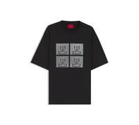 HUGO T-shirt en jersey de coton à motif inspiré des motards - Style Draxon, 50558405 Noir XXL