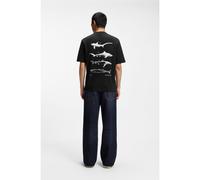 HUGO T-shirt en jersey de coton à motif marin - Style Nofishix, 50554370 Noir XXL