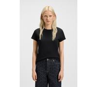 HUGO T-shirt en jersey de coton avec détail siglé au dos - Style The Plain Tee, 50417212 Noir L