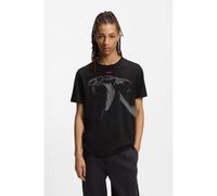 HUGO T-shirt en jersey de coton avec imprimé cobra - Style Dikobra_IN, 50568723 Noir L