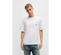 HUGO Hommes Niley T-Shirt en Jersey de Coton avec Logo Happy