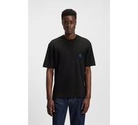HUGO T-shirt en jersey de coton avec logo Happy HUGO - Style Niley, 50519984 Noir XL