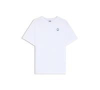 HUGO T-shirt en jersey de coton avec logo Happy HUGO - Style Vintage Tee_B_1, 50518139 Blanc S