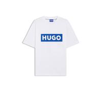 HUGO T-shirt Nico en jersey de coton à logo imprimé Bleu Homme XL