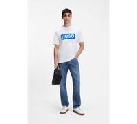 Hugo Nico Blue Short Sleeve T-shirt Blanc S Homme