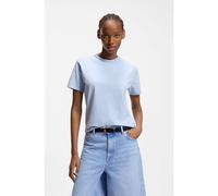 HUGO T-shirt en jersey de coton avec logo manuscrit brodé - Style Damacia_7, 50561233 bleu clair XS
