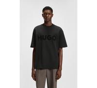 HUGO T-shirt en jersey de coton avec logo réfléchissant - Style Dinkee, 50525765 Noir S
