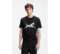 Hugo Dirunn 10258299 Short Sleeve T-shirt Noir S Homme