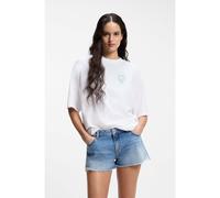 HUGO T-shirt en jersey de coton avec motif imprimé - Style Oversized_Tee_B_12, 50560784 Blanc XL