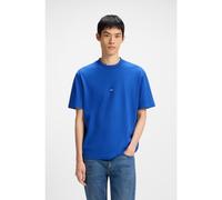 HUGO T-shirt en jersey de coton avec patch logo - Style Nieros, 50509991 Bleu XS