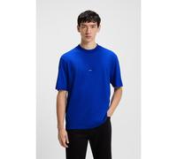 HUGO T-shirt en jersey de coton avec patch logo - Style Nieros, 50509991 Bleu XXL