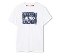 HUGO T-shirt enfant en coton à logo artistique imprimé - Style G01020/10P04A, G01020 Blanc 114