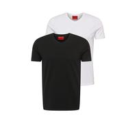 HUGO T-Shirt 'Hugo' noir / blanc, Taille XL
